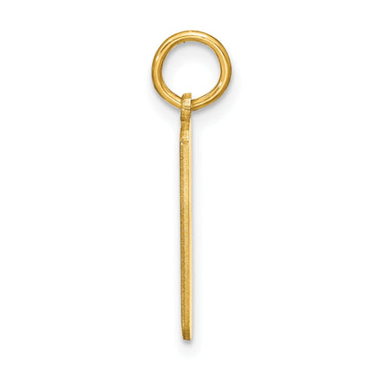 Gold Plated Sterling Silver/Gold Small Blank Bar Charm