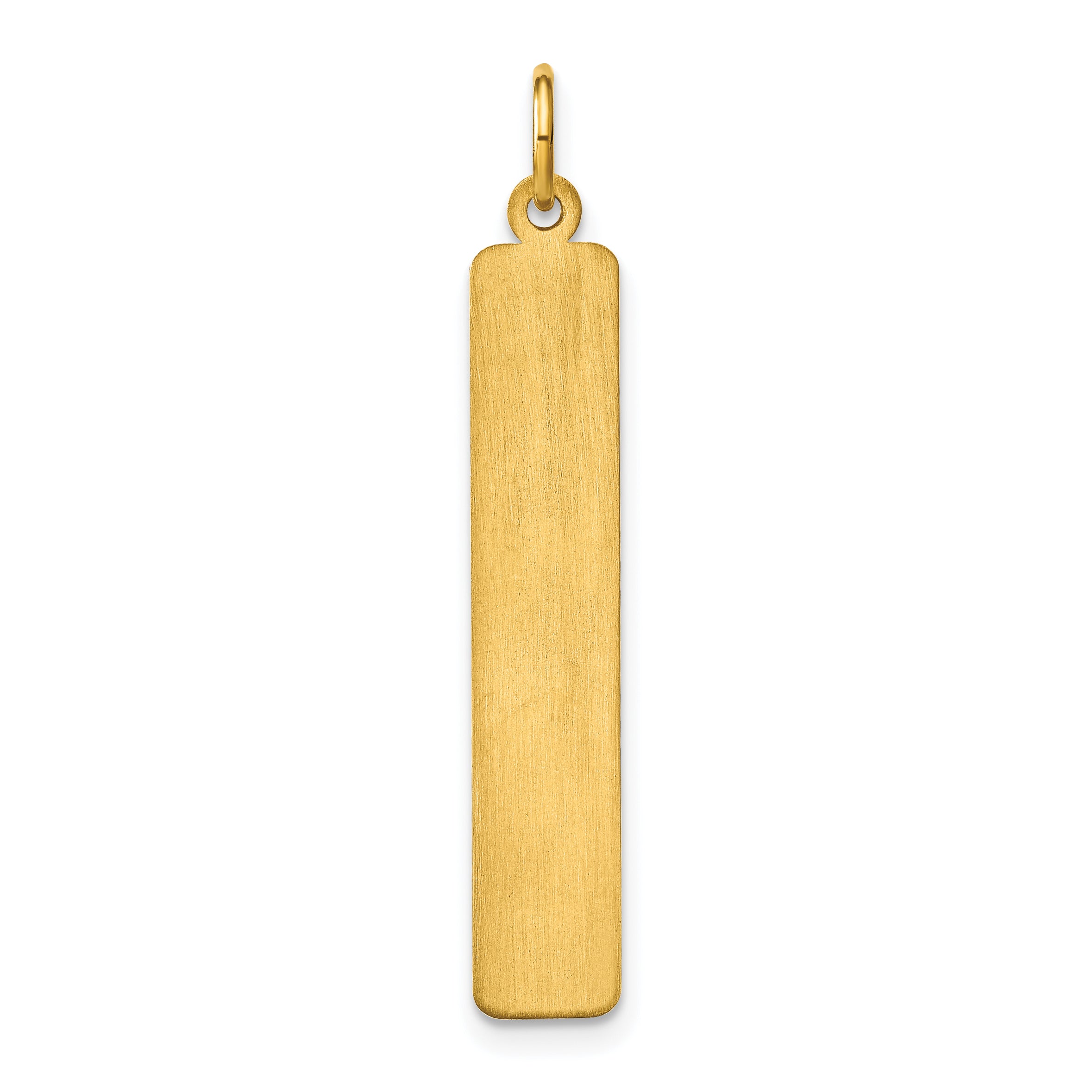 Gold Plated Sterling Silver/Gold Large Blank Bar Charm