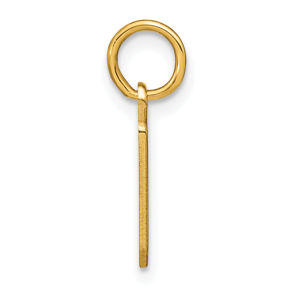 14k Yellow Gold 14KY Lower case Letter B Initial Pendant