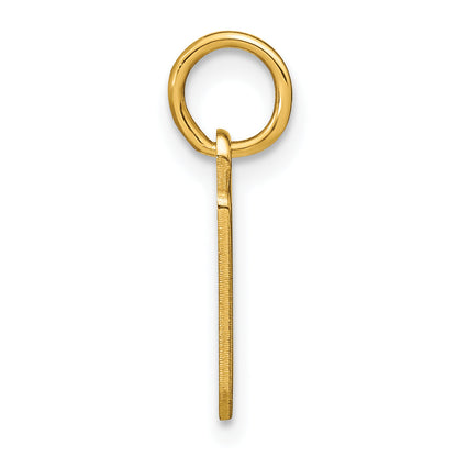 14k Yellow Gold 14KY Lower case Letter B Initial Pendant