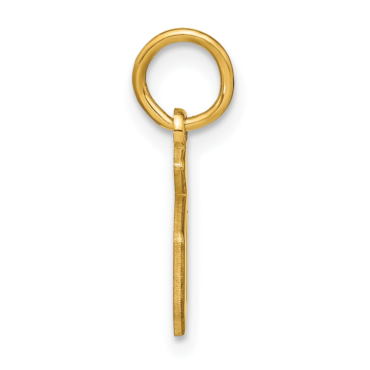 14k Yellow Gold 14KY Lower case Letter D Initial Pendant