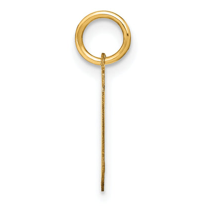 14K Yellow Gold 14Ky Lowercase Letter G Initial Pendant