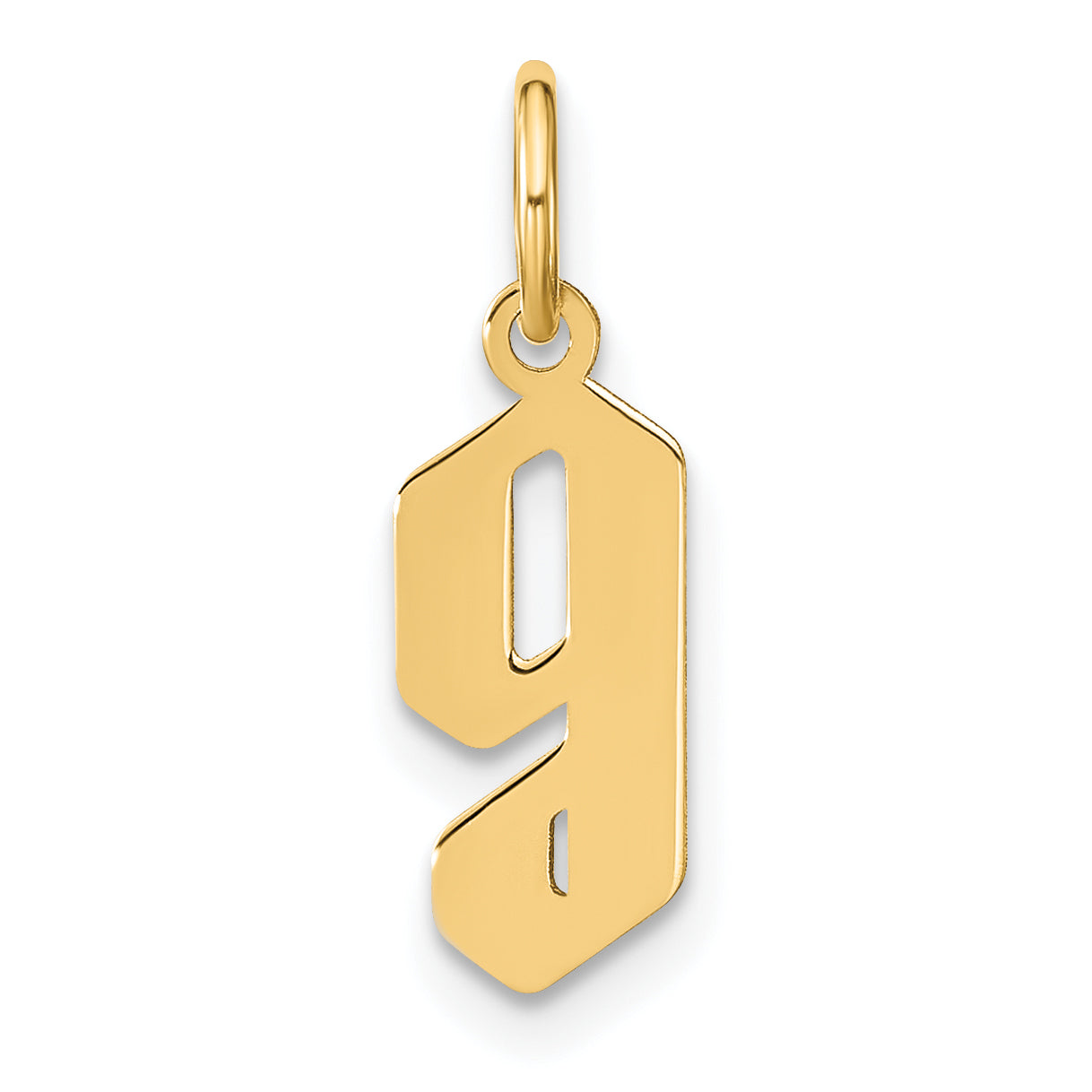 14K Yellow Gold 14Ky Lowercase Letter G Initial Pendant