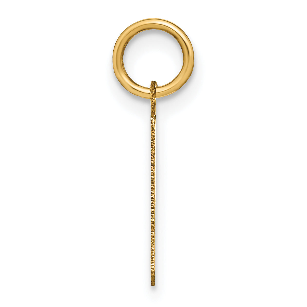 14k Yellow Gold 14ky Lowercase Letter P Initial Pendant