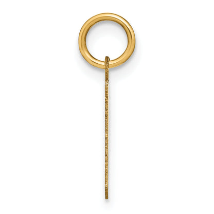 14k Yellow Gold 14ky Lowercase Letter P Initial Pendant