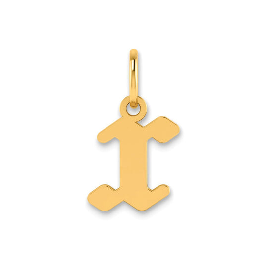 14K Yellow Gold 14Ky Lowercase Letter X Initial Pendant
