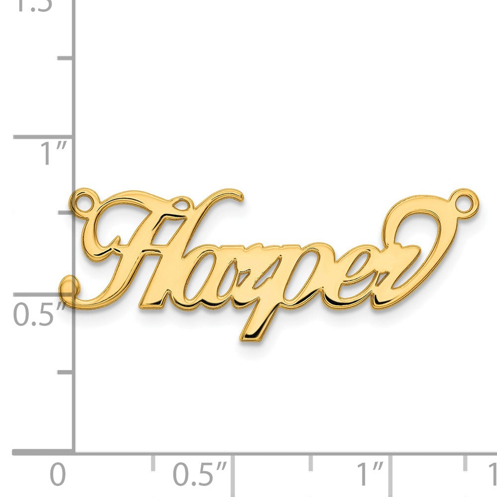 14K Yellow Gold Name Plate