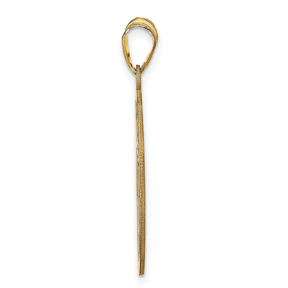 Gold Plated Sterling Silver/Gold Round Monogram Pendant