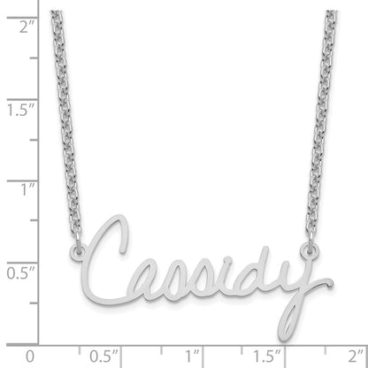 14K White Gold Signature Necklace