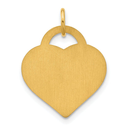 Gold Plated Sterling Silver/Gold Monogram Heart Charm