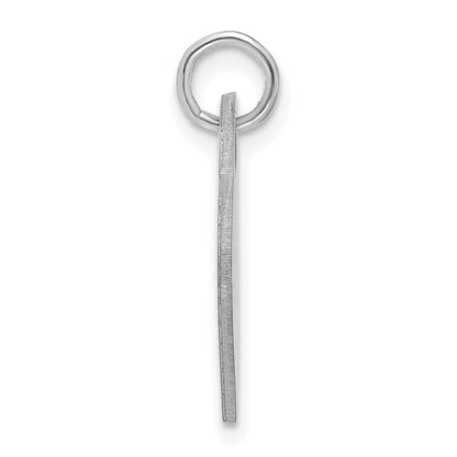 14K White Gold Monogram Heart Charm