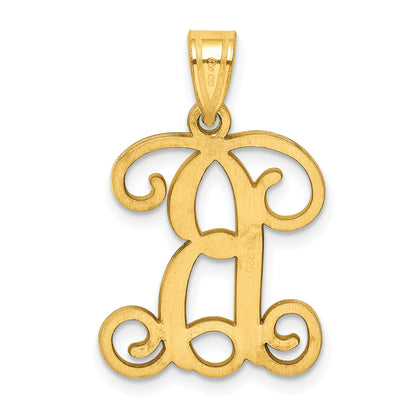 Gold Plated Sterling Silver Letter B Initial Pendant