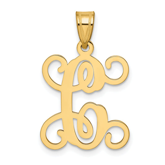 Gold Plated Sterling Silver Letter C Initial Pendant