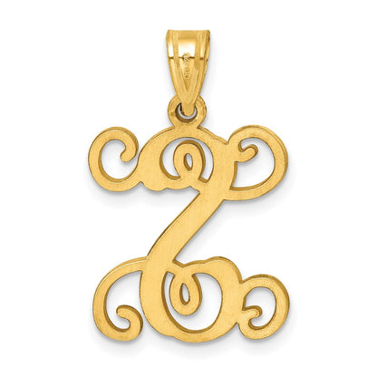 Gold Plated Sterling Silver Letter S Initial Pendant