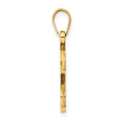 Gold Plated Sterling Silver Letter V Initial Pendant