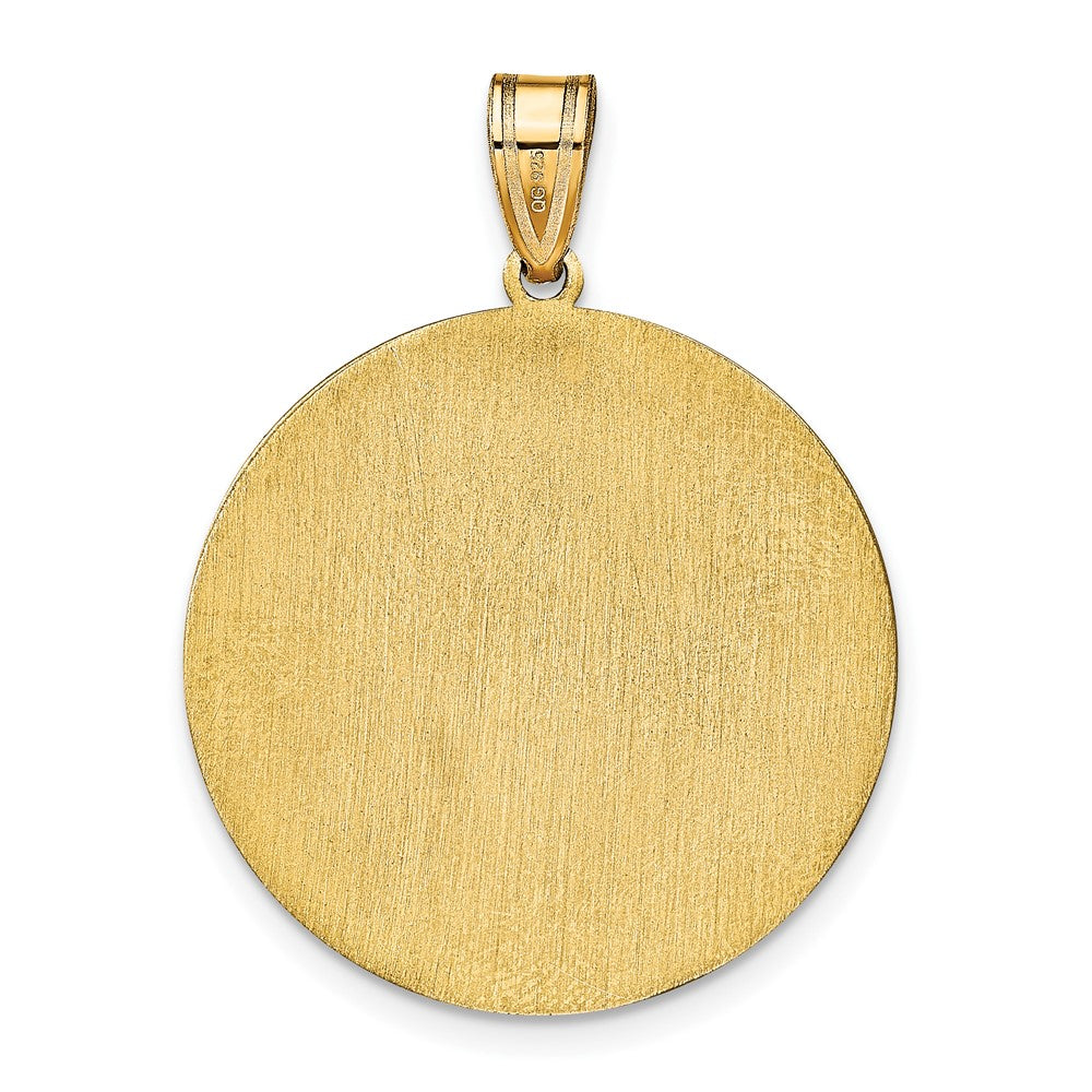 Gold Plated Sterling Silver/Gold Round Block Letter Monogram Pendant
