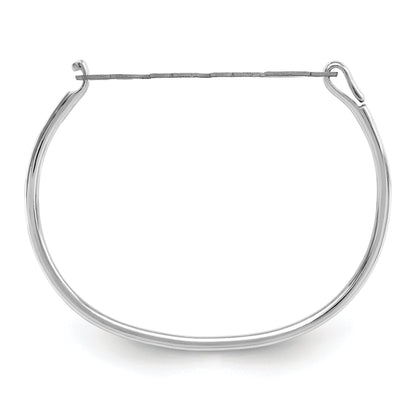 14K Yellow Gold Name Plate On Sterling Silver Bangle