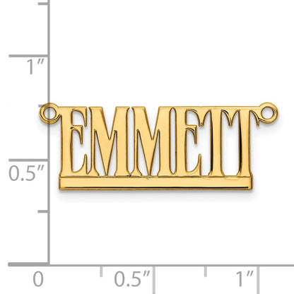 14K Yellow Gold Underlined Name Plate