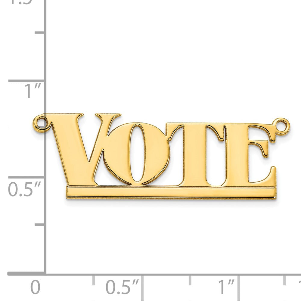 Gold Plated Sterling Silver/Gold Underlined Name Plate