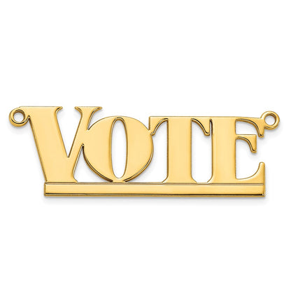 Gold Plated Sterling Silver/Gold Underlined Name Plate