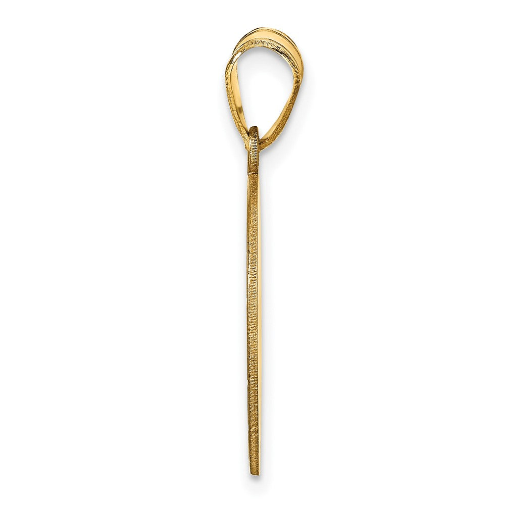 Gold Plated Sterling Silver/Gold Personalized Volleyball Pendant