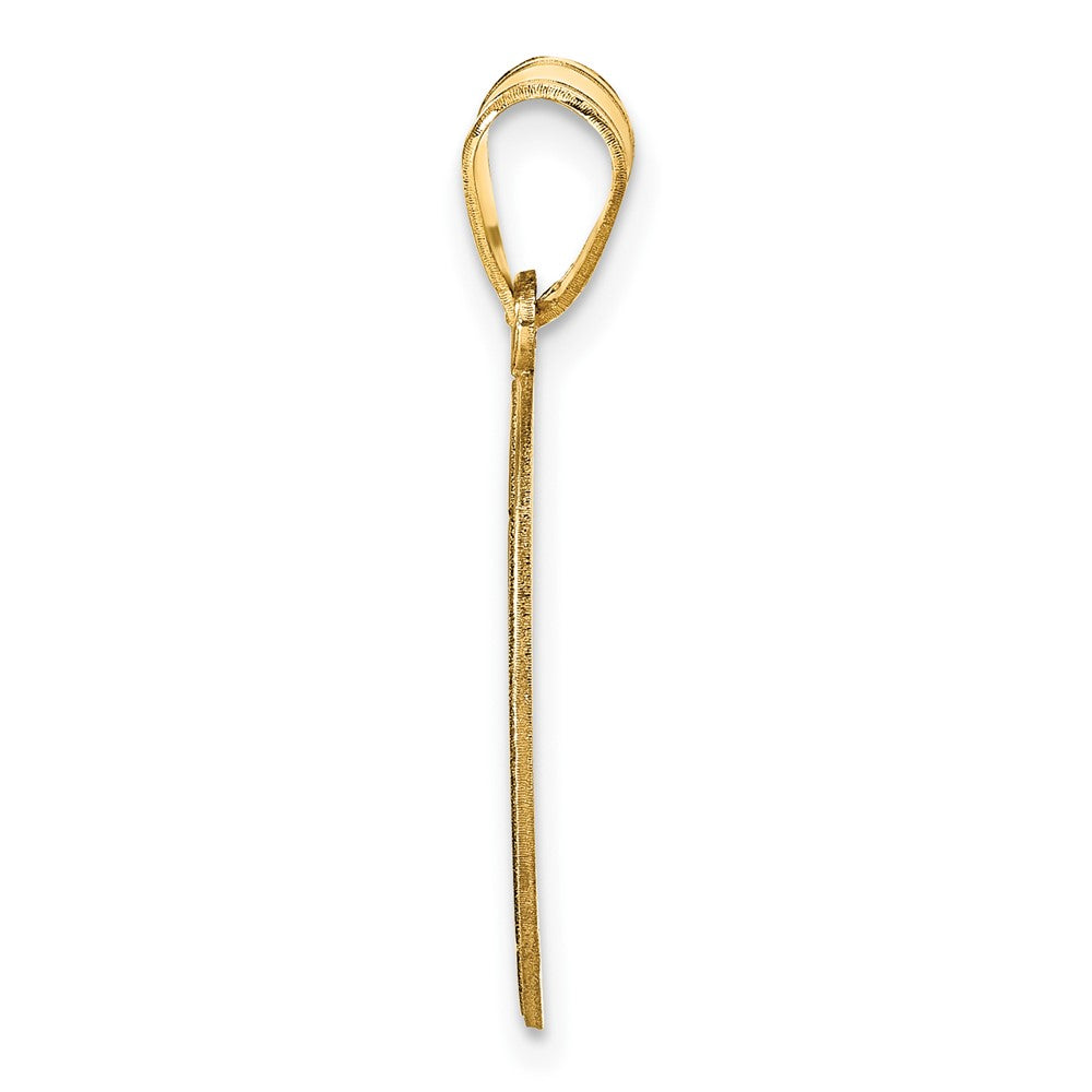 Gold Plated Sterling Silver/Gold Personalized Baseball Pendant