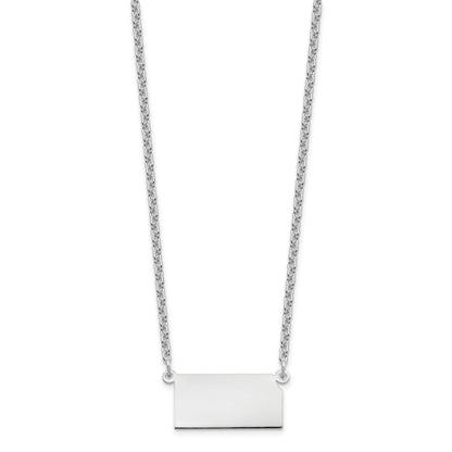Sterling Silver Silver/Rhodium Plated Kansas State Necklace