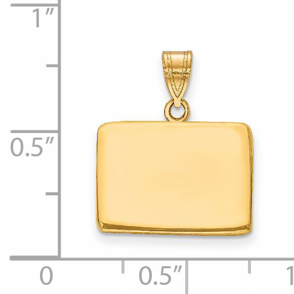 14k Yellow Gold 14KY Colorado State Pendant