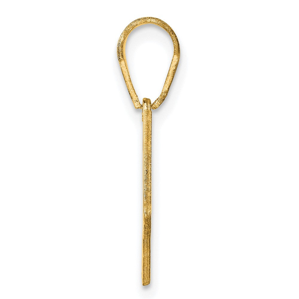 14K Yellow Gold 14Ky Connecticut State Pendant