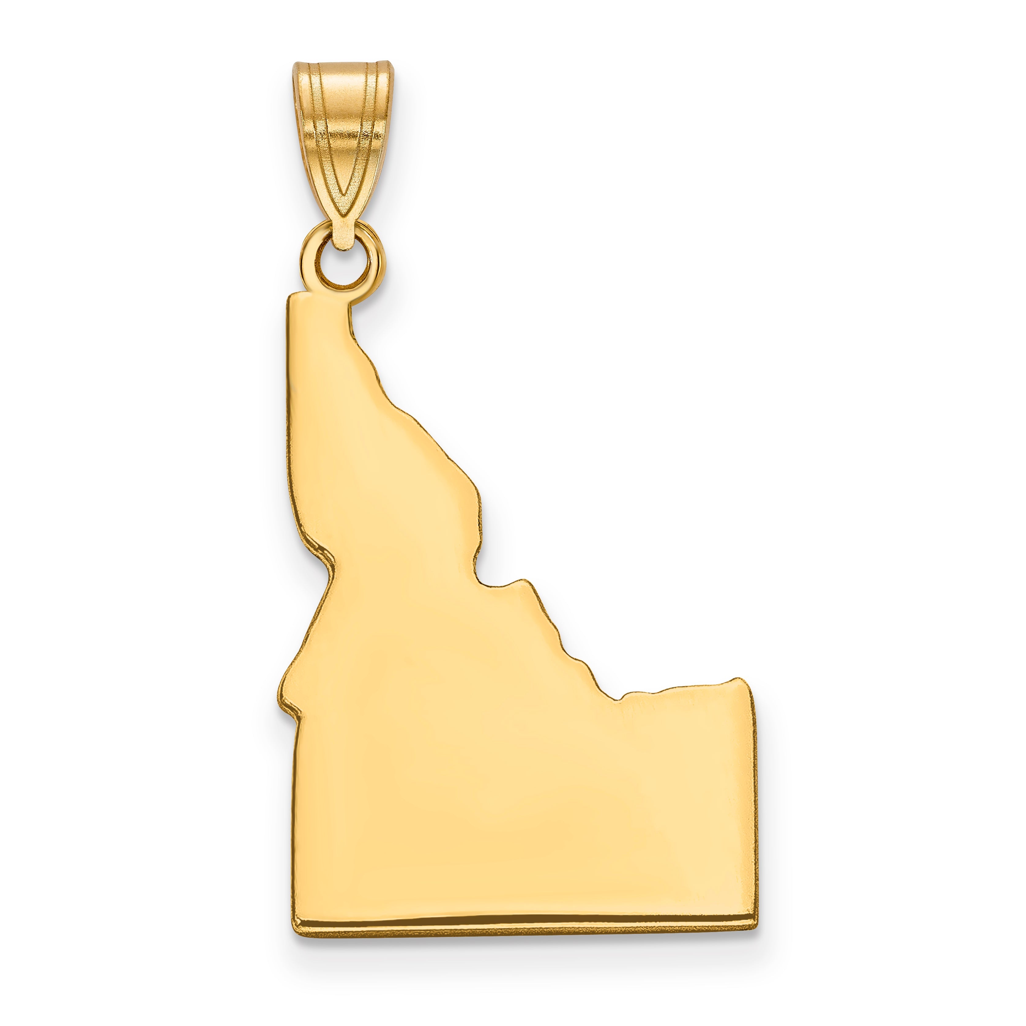 14K Yellow Gold 14Ky Idaho State Pendant