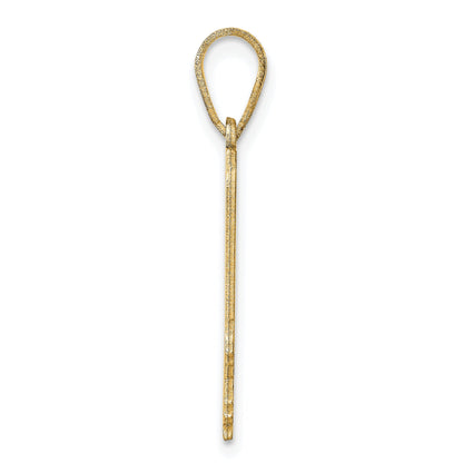 14k Yellow Gold 14KY Illinois State Pendant