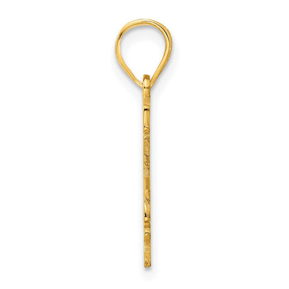 14k Yellow Gold 14KY Louisiana State Pendant