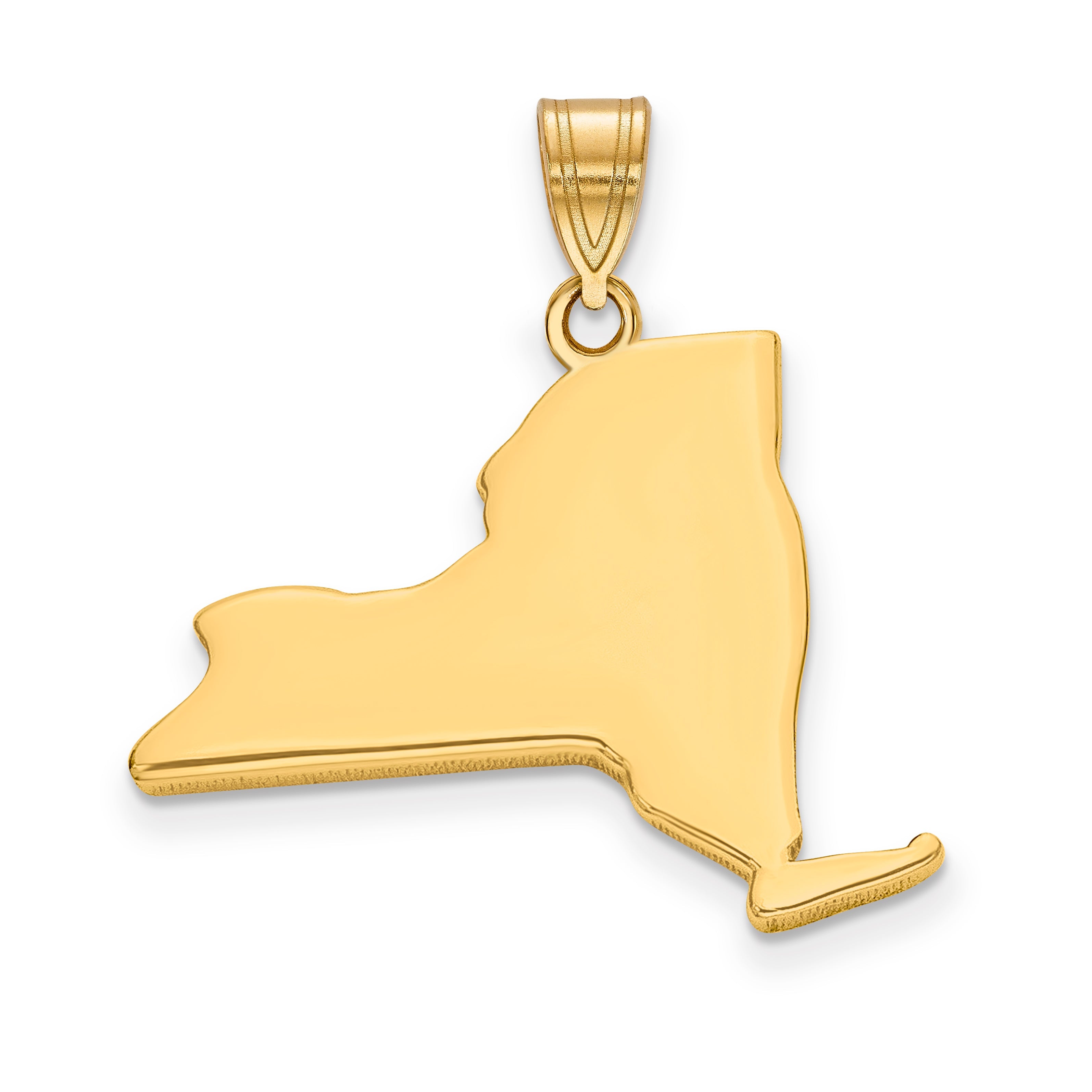 14k Yellow Gold 14KY New York State Pendant