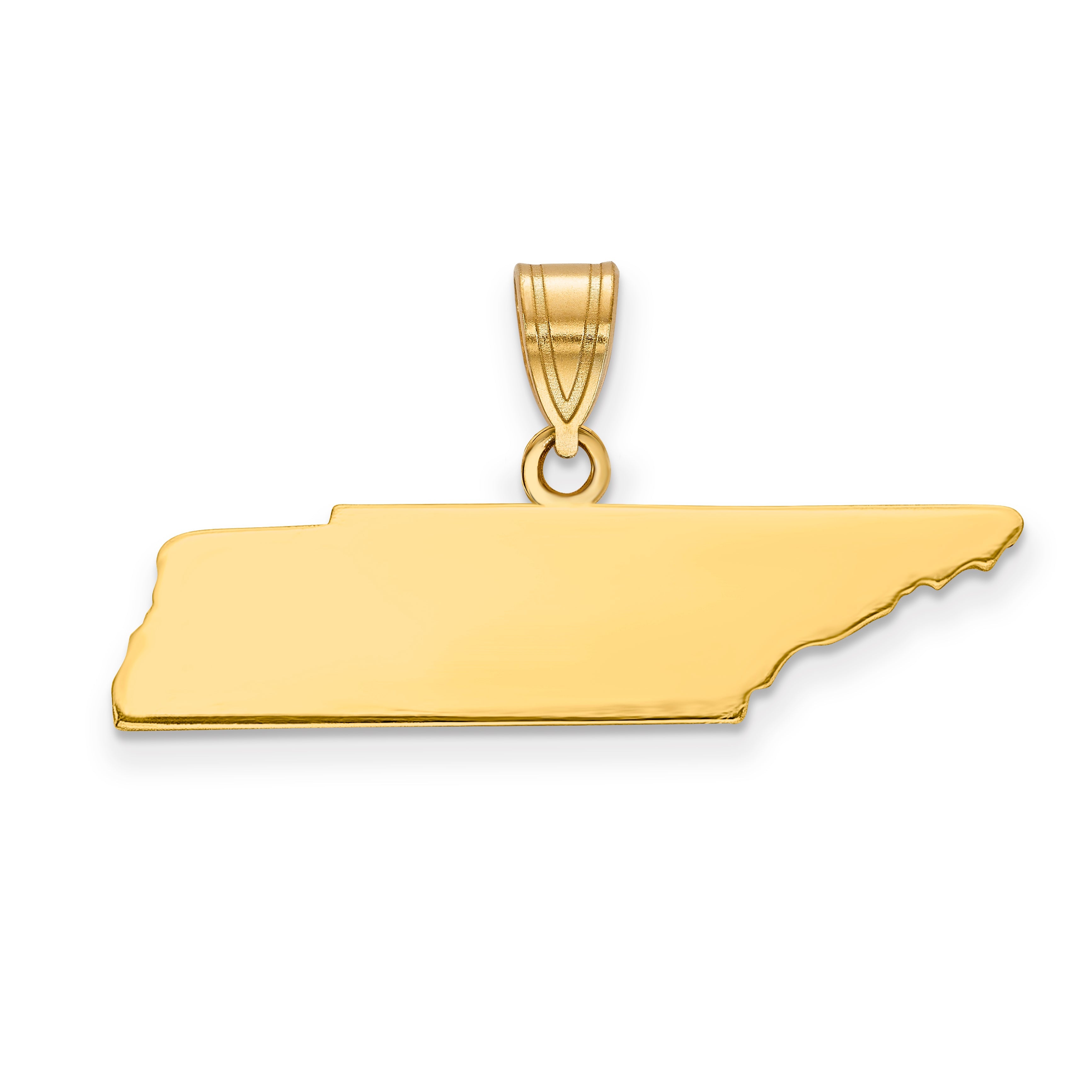 14k Yellow Gold 14KY Tennessee State Pendant