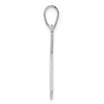 14k White Gold 14KW California State Pendant