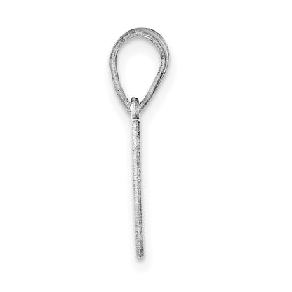 Sterling Silver Silver/Rhodium Plated Colorado State Pendant