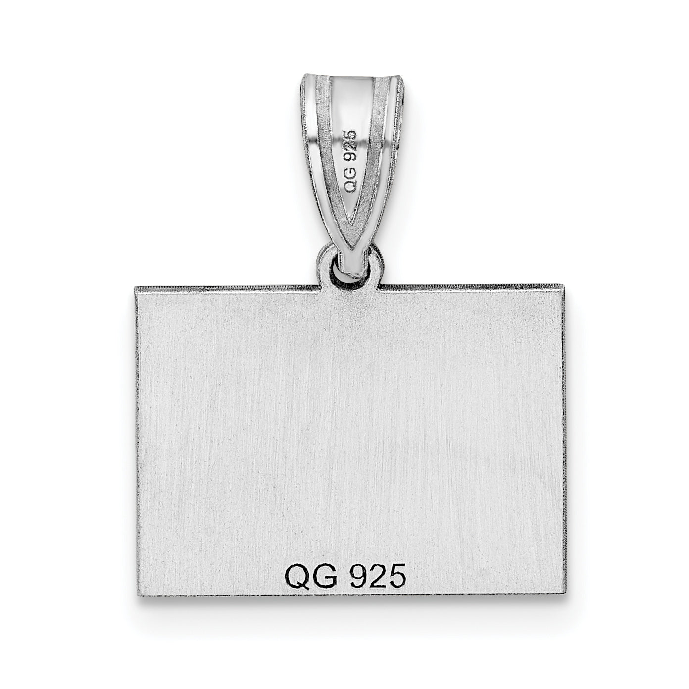 14K White Gold 14Kw Colorado State Pendant