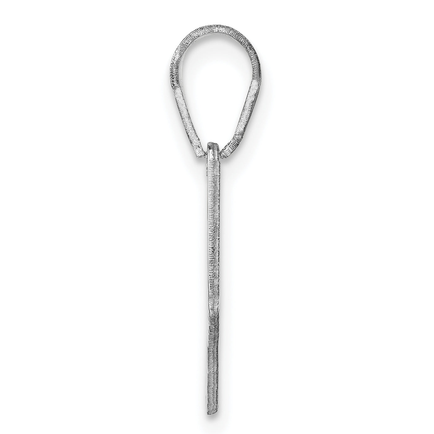 Sterling Silver Silver/Rhodium Plated Connecticut State Pendant