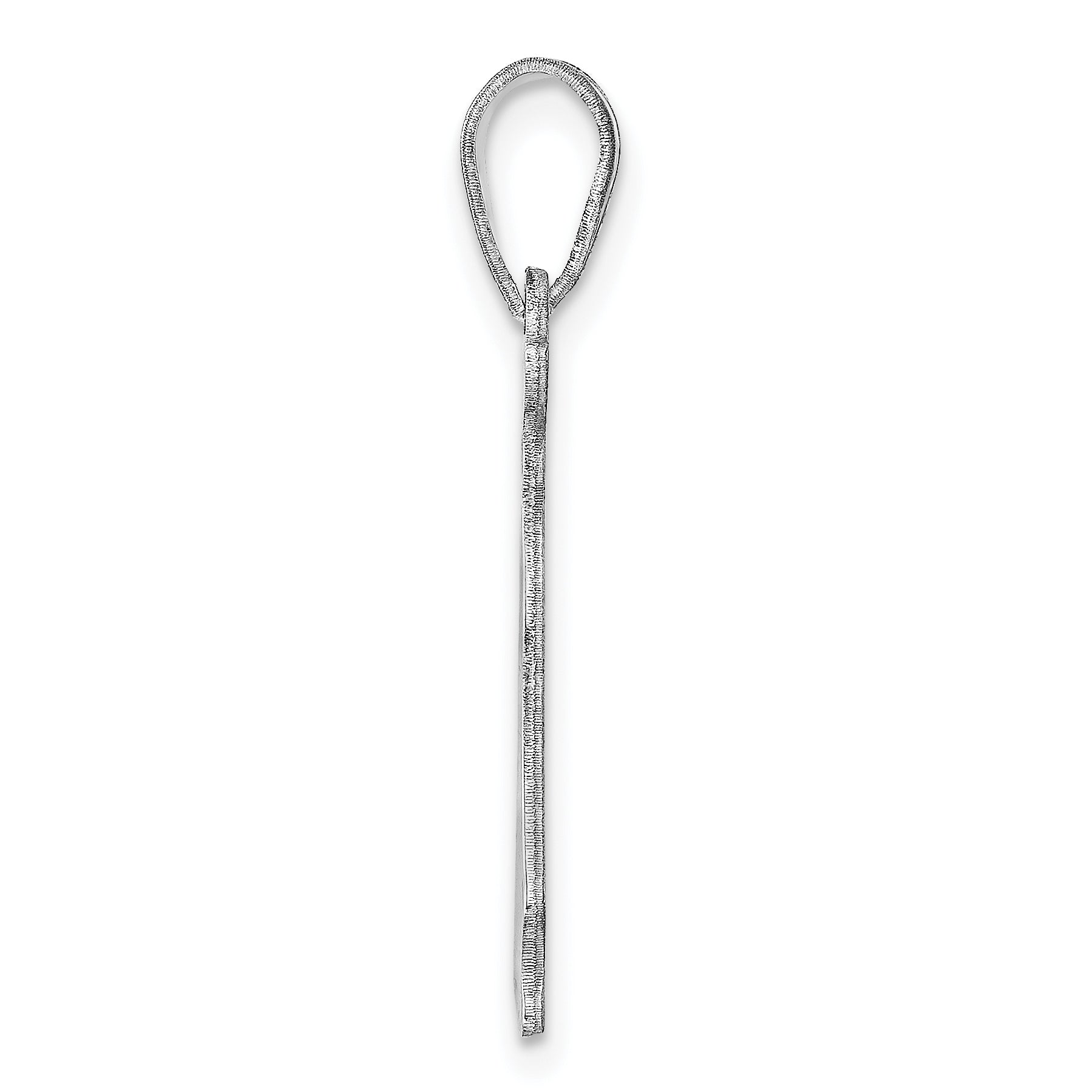 Sterling Silver Silver/Rhodium Plated Delaware State Pendant