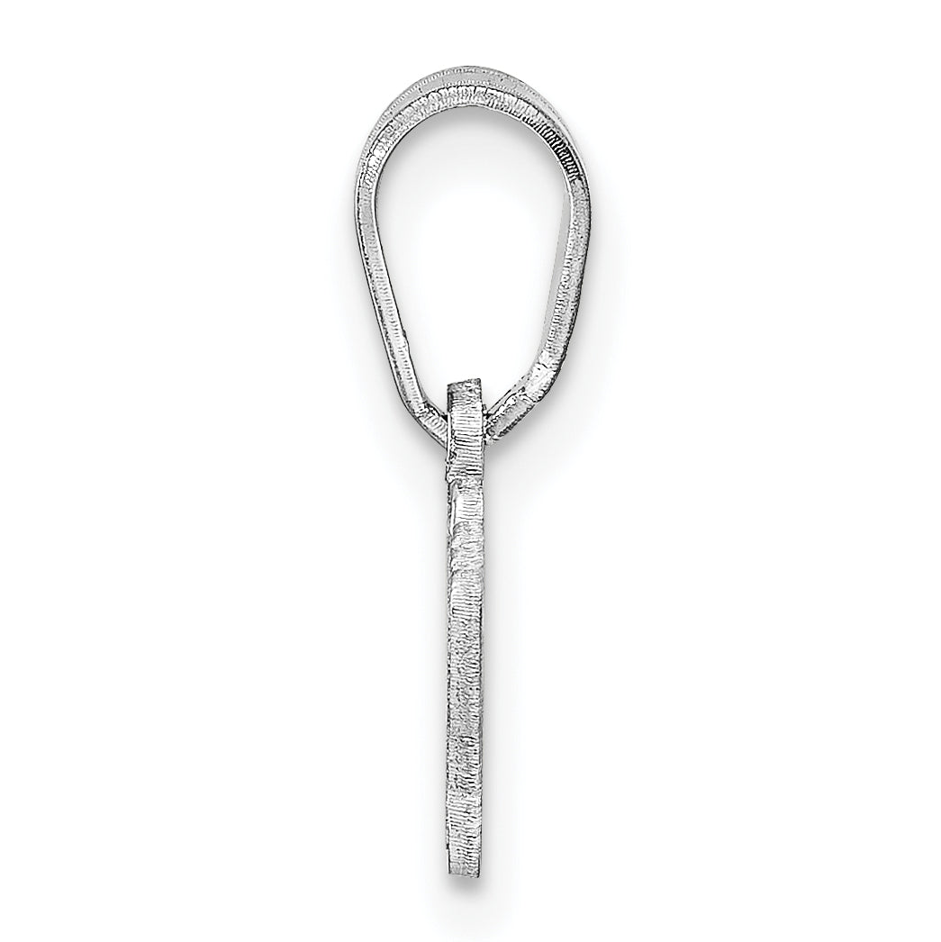 14K White Gold 14Kw Hawaii State Pendant