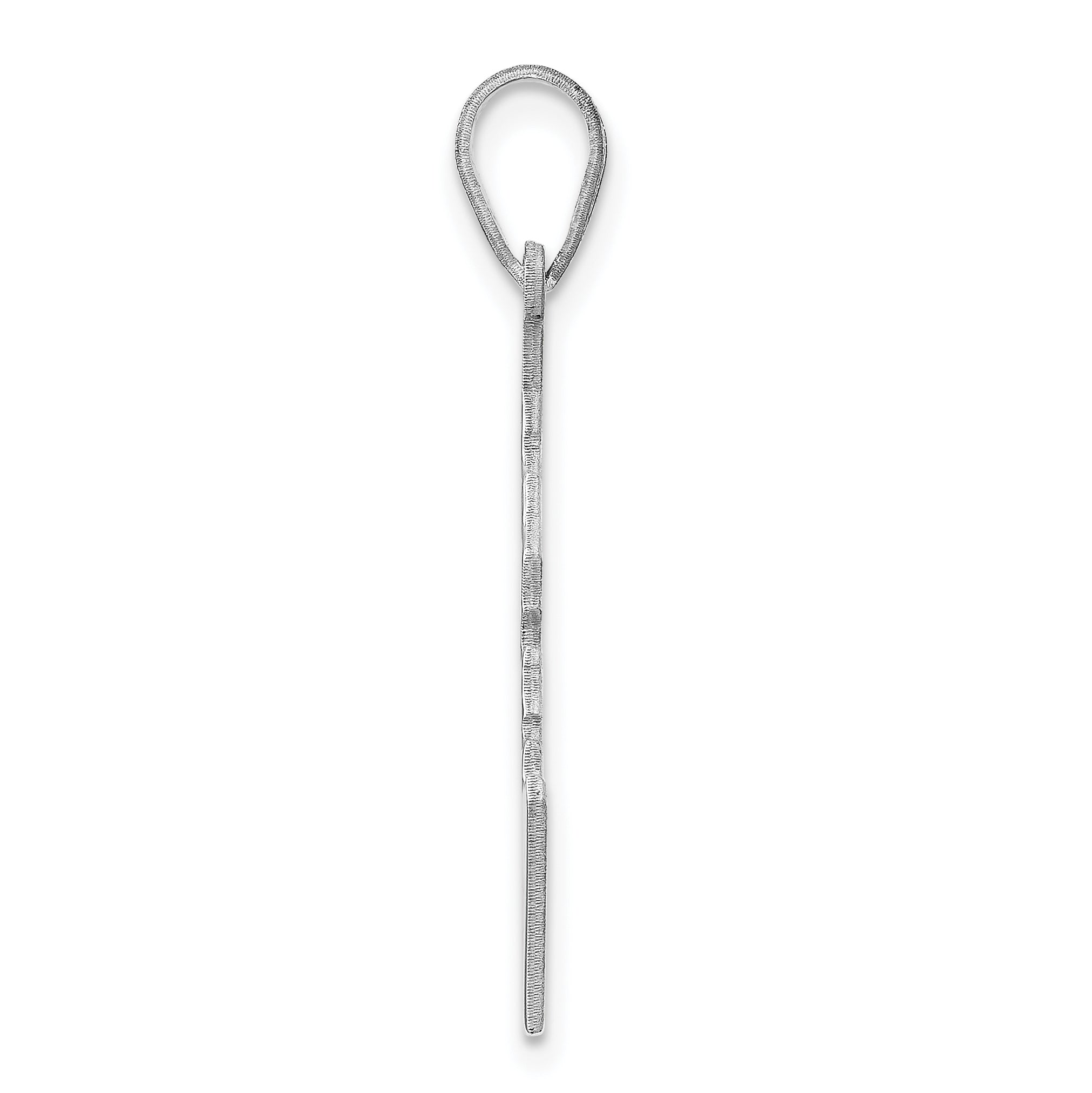 Sterling Silver Silver/Rhodium Plated Idaho State Pendant