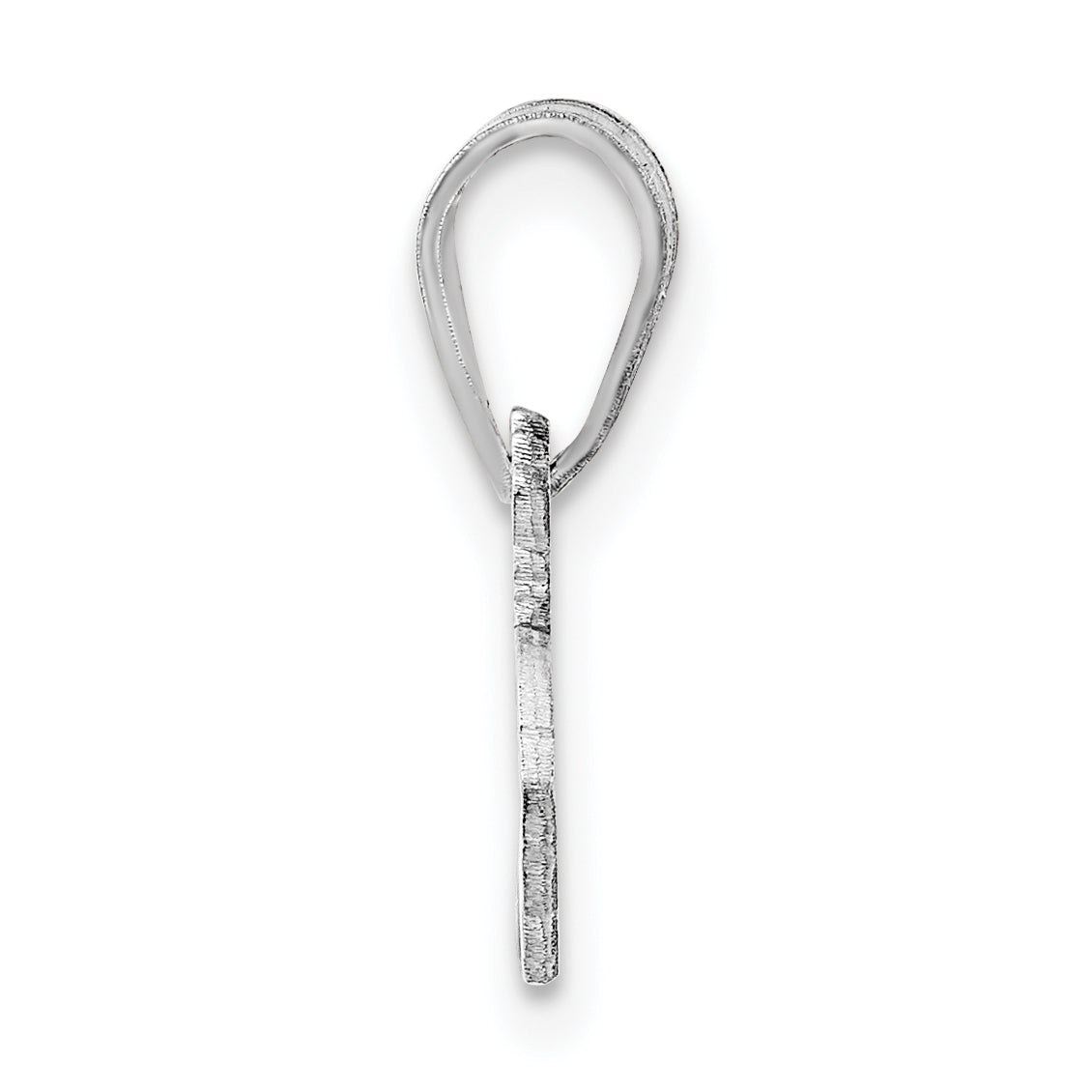 14K White Gold 14Kw Massachusetts State Pendant