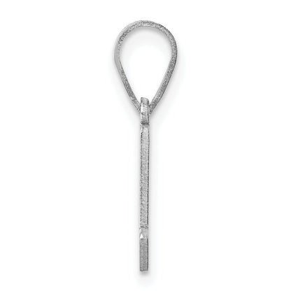 Sterling Silver Silver/Rhodium Plated Maryland State Pendant