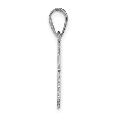 Sterling Silver Silver/Rhodium Plated Missouri State Pendant