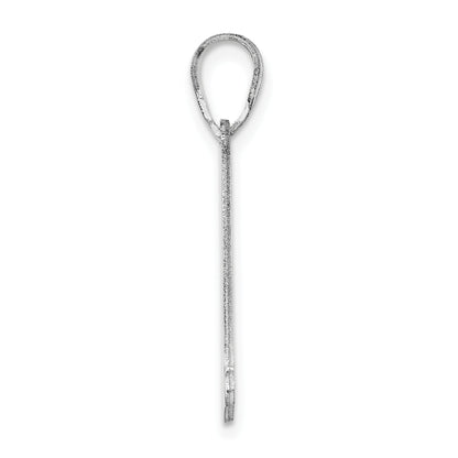 14K White Gold 14Kw New Hampshire State Pendant