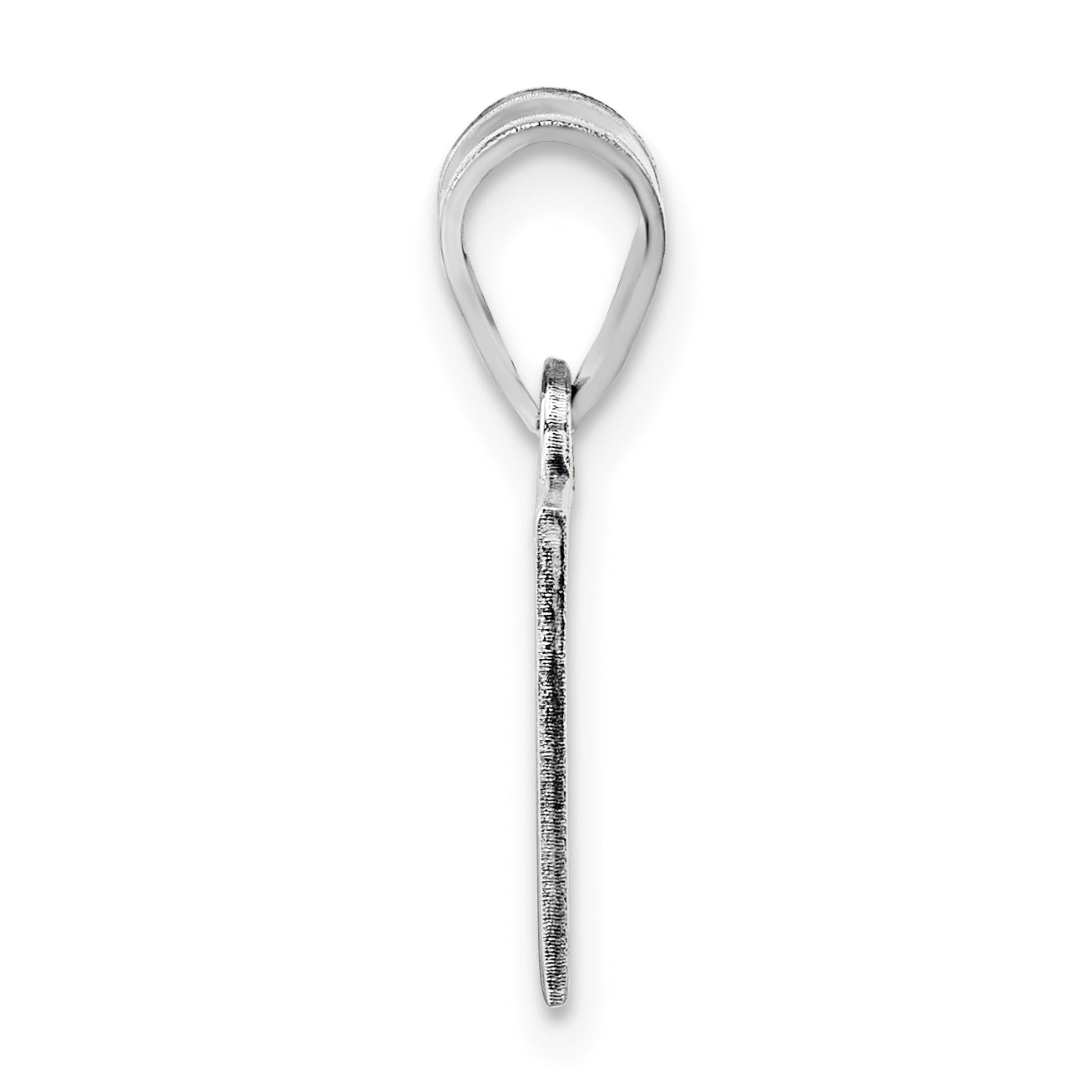 Sterling Silver Silver/Rhodium Plated Oklahoma State Pendant