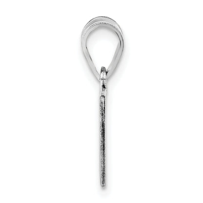 Sterling Silver Silver/Rhodium Plated Oklahoma State Pendant