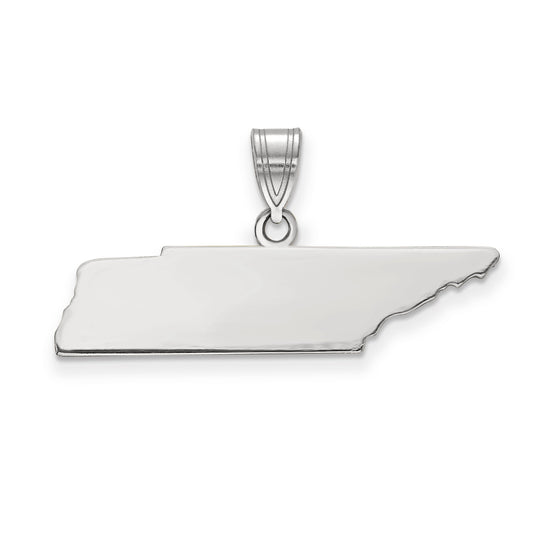 14K White Gold 14Kw Tennessee State Pendant