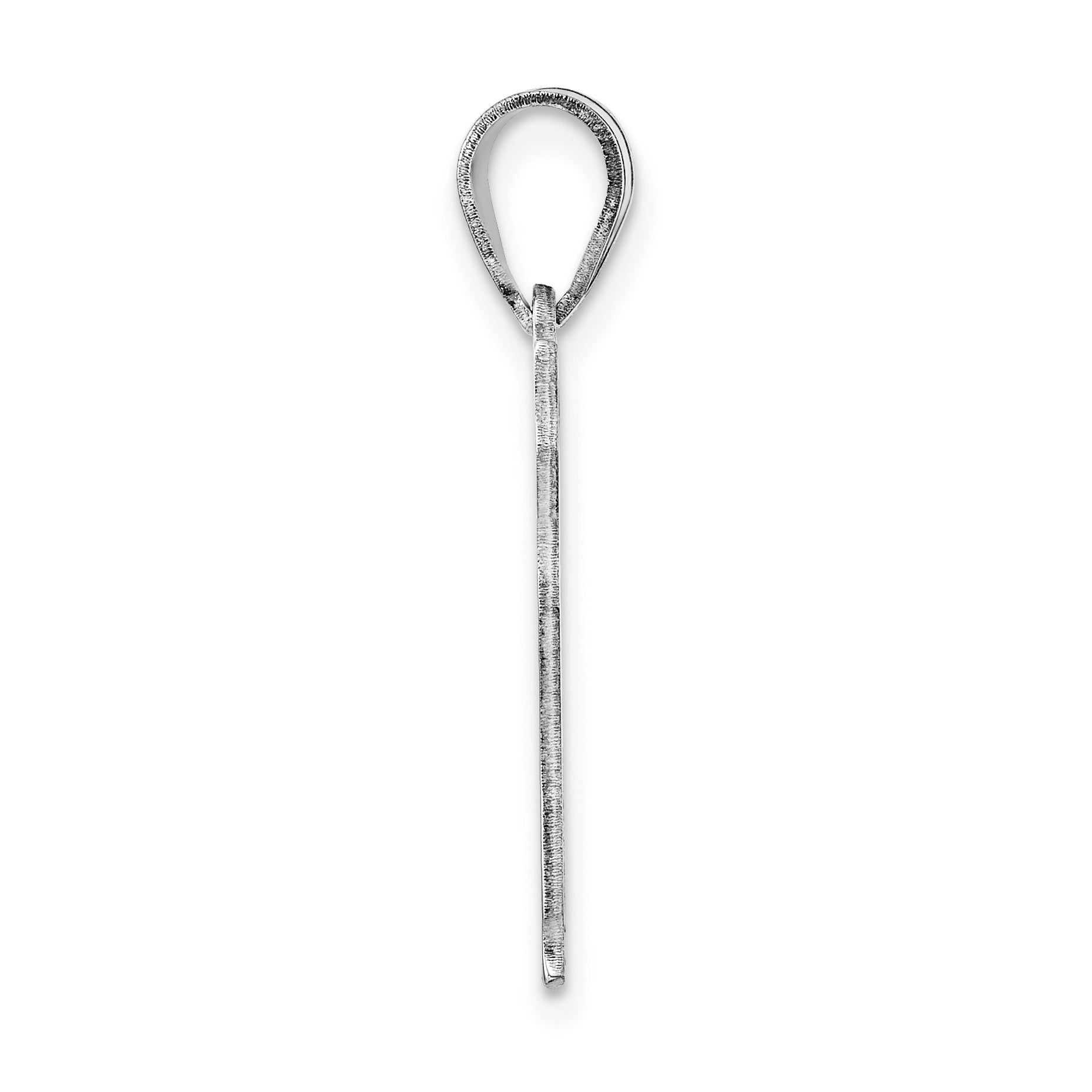 Sterling Silver Silver/Rhodium Plated Vermont State Pendant