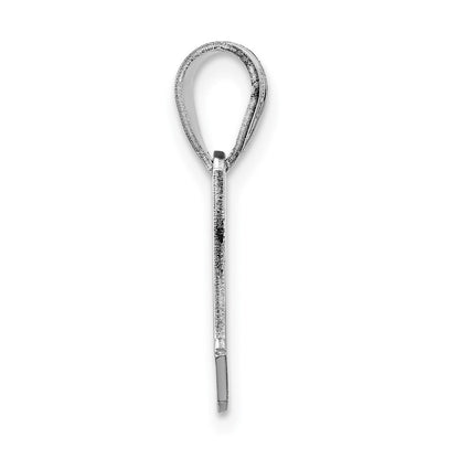 Sterling Silver Silver/Rhodium Plated Washington State Pendant